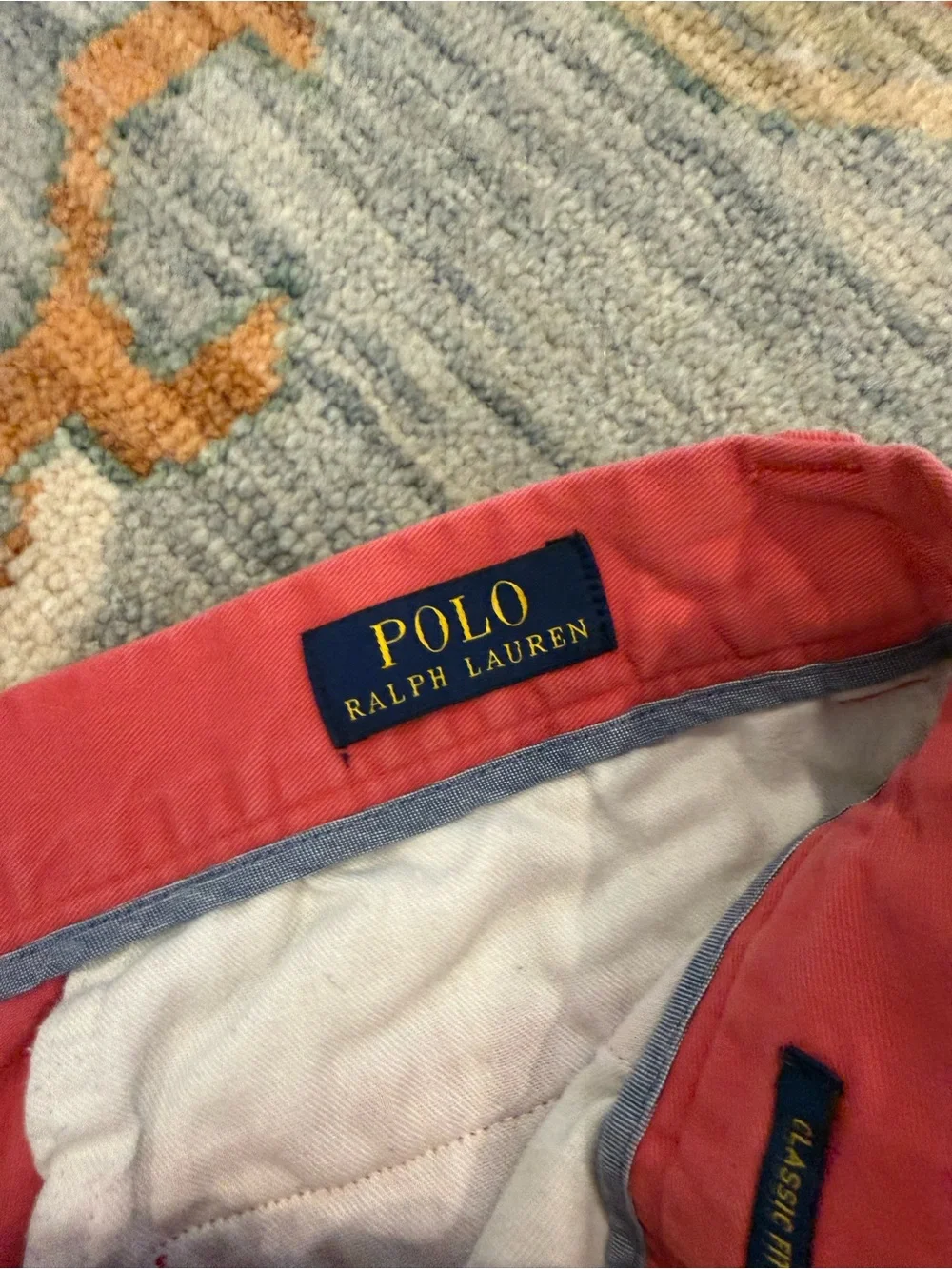 Polo Ralph Lauren Shorts Mens size 33 Red Classic Fit 6” Chino Cotton
